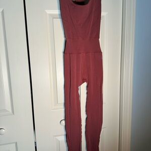 Free People movement Women's Burgundy athletic bodysuit size small